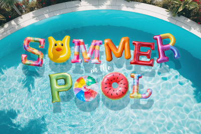 Summer In Pool Font