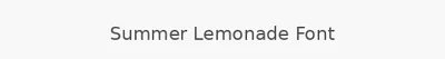 Summer Lemonade Font