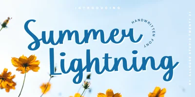 Summer Lightning Font
