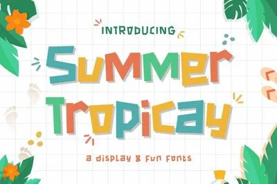 Summer Tropica - Playful Font
