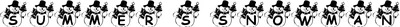 Summers Snowman Font