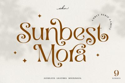 Sunbest Mora - Display Serif Font Free Download