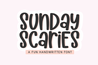 Sunday Scaries | Handwritten Font Free Download