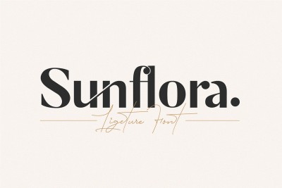 Sunflora - Unique Ligature Font