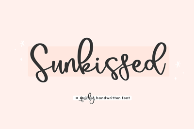 Sunkissed | Handwritten Script Font Free Download