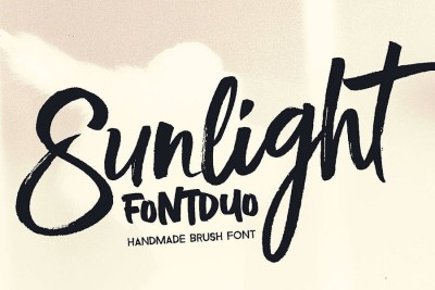 Sunlight - Brush Font Duo