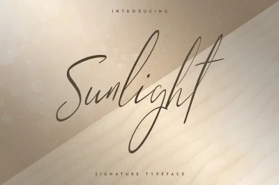 Sunlight - Signature Typeface