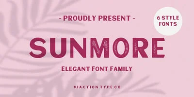 Sunmore Font