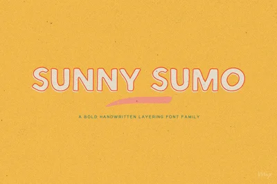 Sunny Sumo — A Layering Sans Serif Font