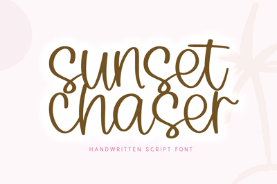 Sunset Chaser | Bouncy Script Font Free Download