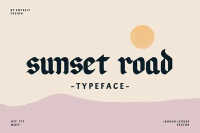 Sunset Road Typeface Free Download