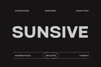 Sunsive Family Font Free Download