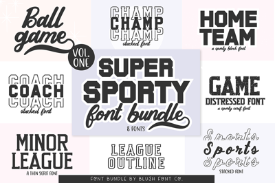 SUPER SPORTY FONT BUNDLE V.1 Free Download