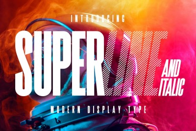 SuperLine Display Typeface Font