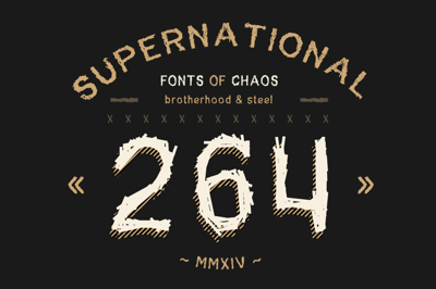 SuperNational 264 - font. Free Download