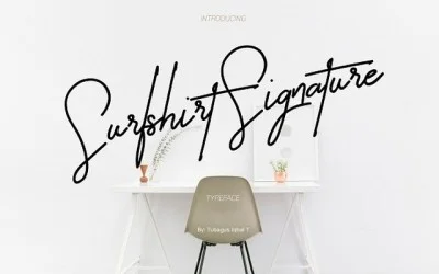 Surfshirt Signature Font