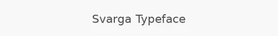 Svarga Typeface