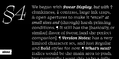 Swear Text Font