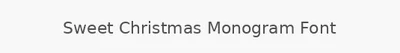 Sweet Christmas Monogram Font