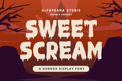 Sweet Scream - Display Font