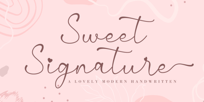 Sweet Signature Free Download