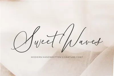 Sweet Waves - Luxury Handwritten Free Download