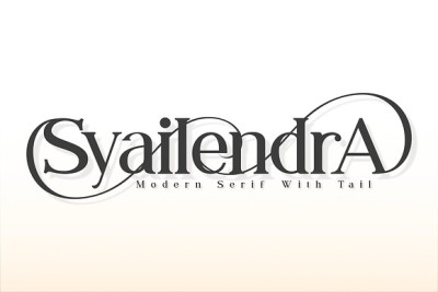 Syailendra - Modern Serif With Tail Font