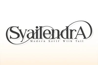 Syailendra - Modern Serif With Tail Free Download