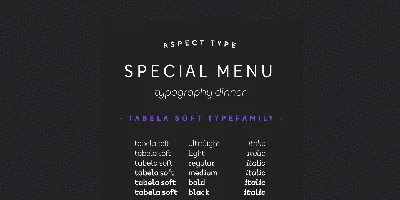 Tabela Soft Font