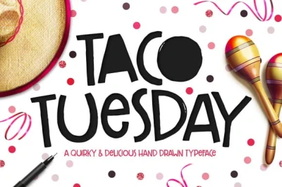 Taco Tuesday Font