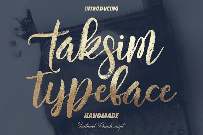 Taksim Brush Font