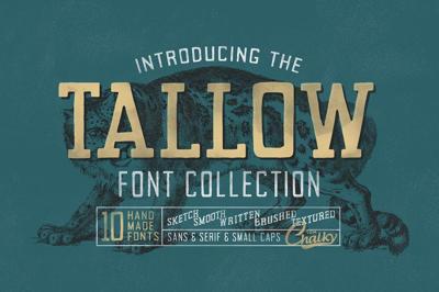 Tallow Font Collection (10 Fonts!) Free Download