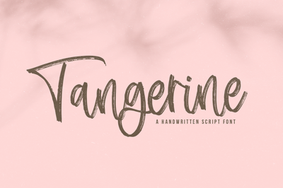 Tangerine | Brush Script Font Free Download