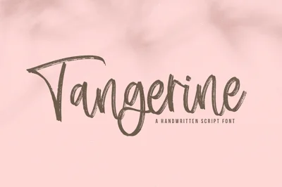 Tangerine | Brush Script Font