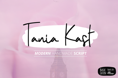 Tania Kast Modern Script Free Download