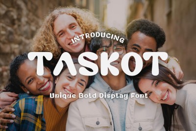 Taskot | Unique Bold Display Font