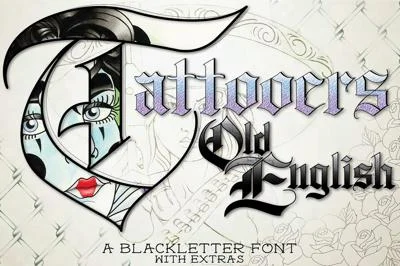 Tattooers Old English Font