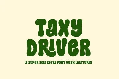 Taxy Driver Retro Bold Font