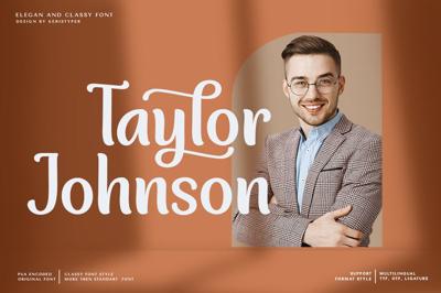 Taylor Johnson Font Free Download