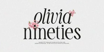 TBJ Olivia Nineties Elegant Serif Font