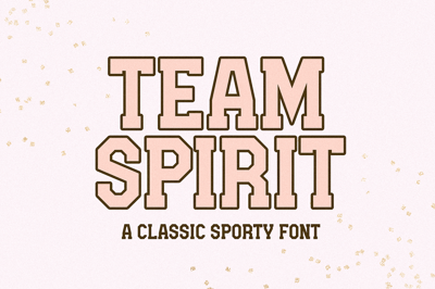 Team Spirit | Retro Sports Font Free Download