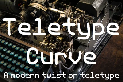 Teletype Curve Font