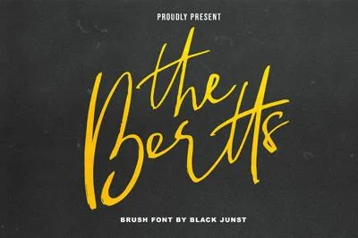 The Bertts - Signature Brush Font