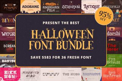 The Best Halloween Font Bundle Free Download