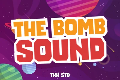 The Bomb Sound - Modern Font