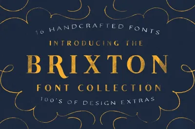 The Brixton Collection (16 Fonts) Free Download