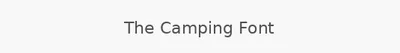 The Camping Font