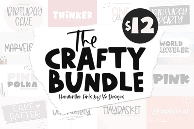 The Crafty Bundle - 14 Fonts Free Download