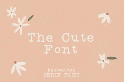 The Cute Font / handwritten serif Free Download