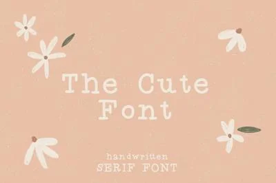 The Cute Font / handwritten serif